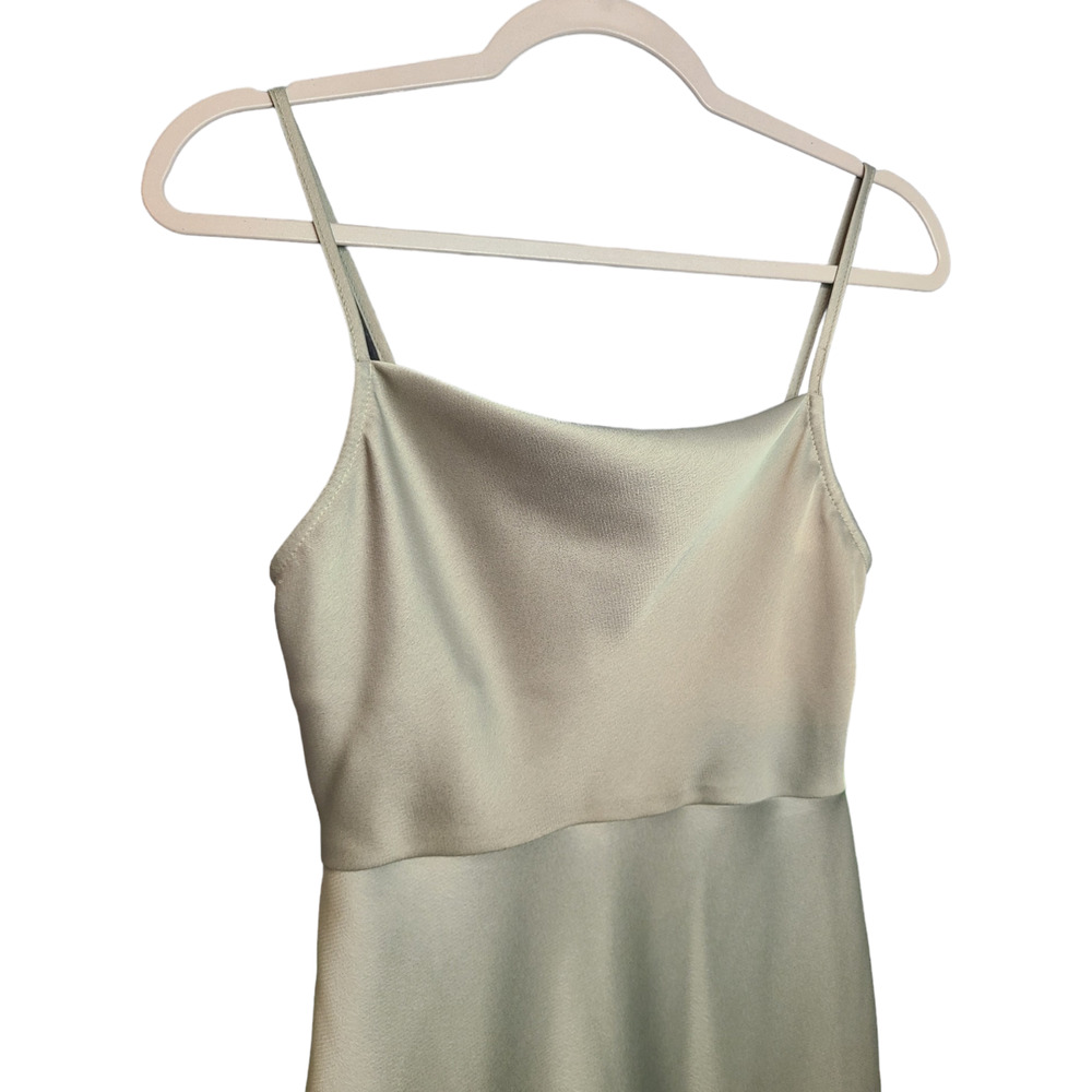 BHLDN Cali Satin Charmeuse Midi Dress US size 0 - Picture 2 of 8